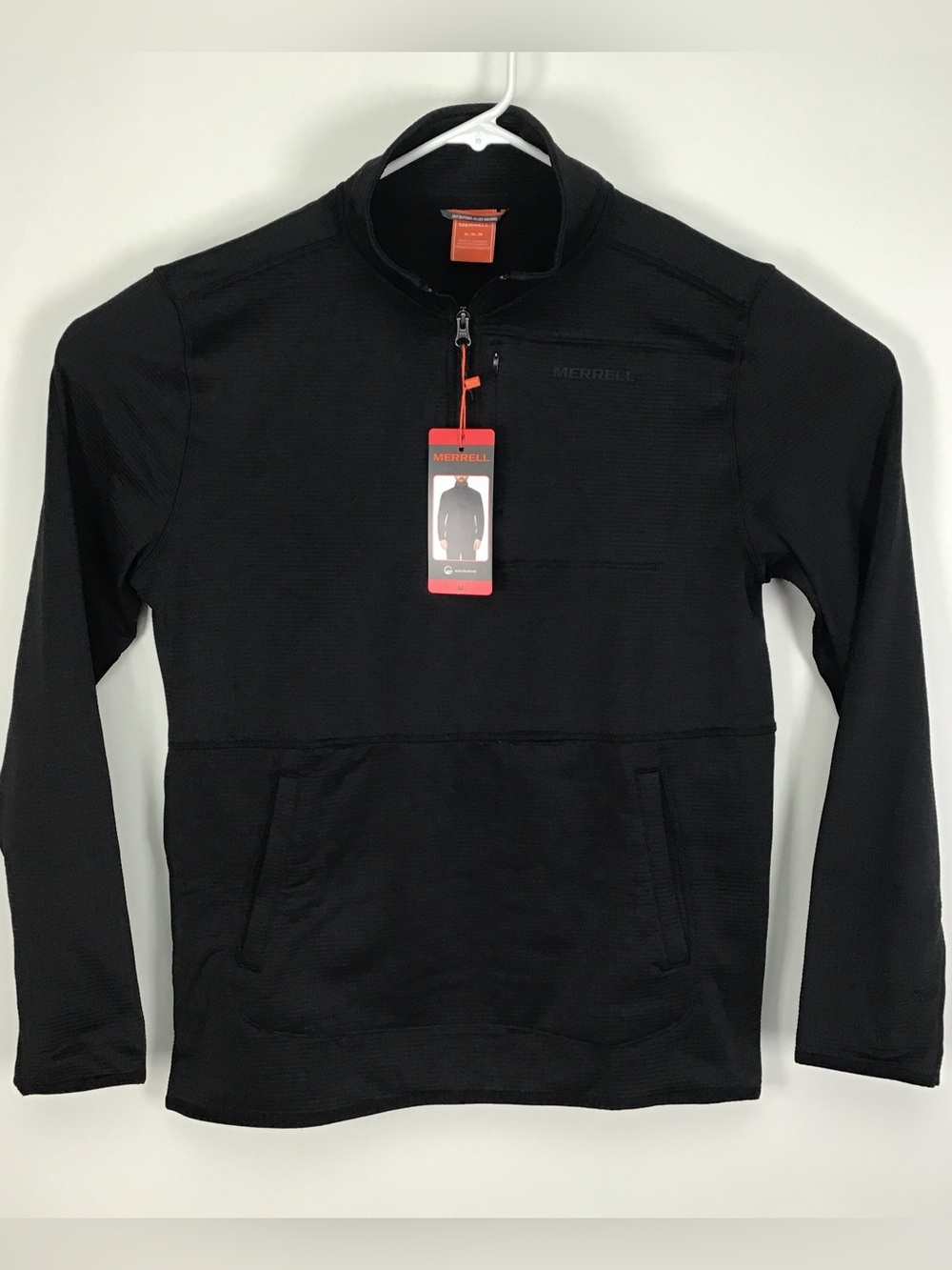 NWT Merrell men’s Grid Fleece quarter zip pullover medium